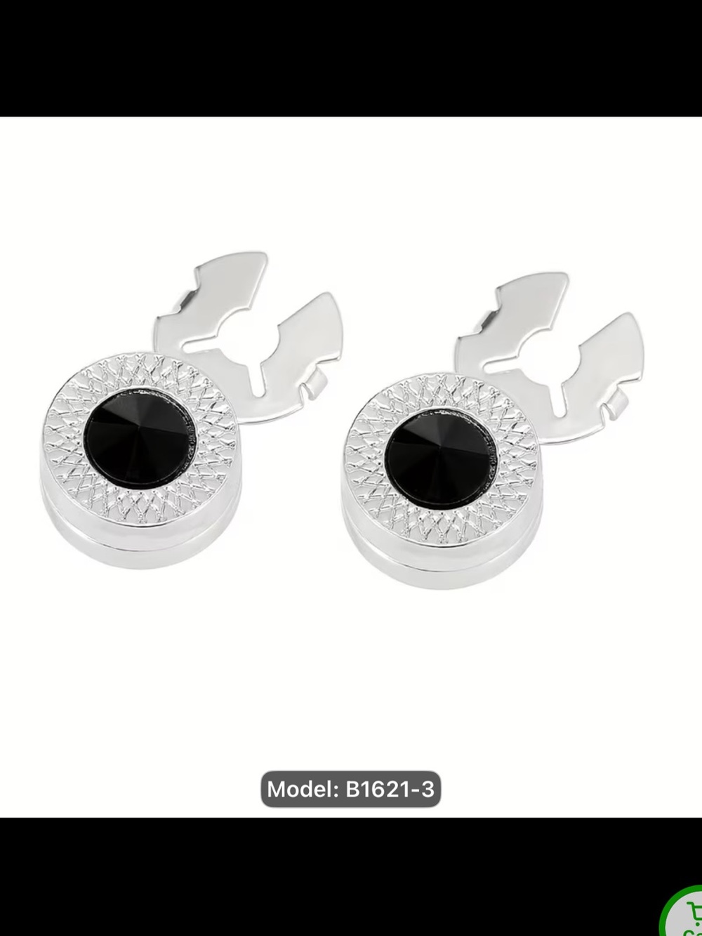 Silver and Black Buttons Cover
